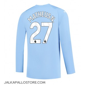 Manchester City Matheus Nunes #27 Kotipaita 2023-24 Pitkähihainen